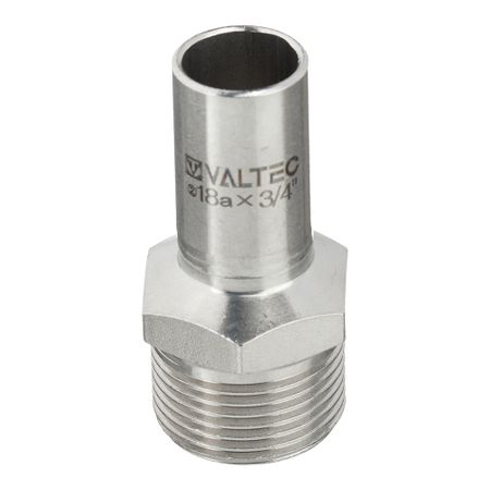Соединитель Valtec (VTi.906.I.001805) 18 мм х 3/4 НР(ш) нержавеющая сталь нарезающее давление 6 12 мм трубка до 1 8 1 4 3 8 1 2 мама 304 нержавеющая с двойным зажимом трубные фитинги соединитель