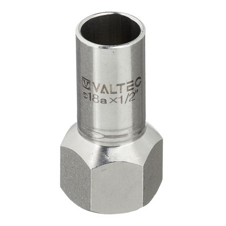 Соединитель Valtec (VTi.907.I.001804) 18 мм х 1/2 ВР(г) нержавеющая сталь нарезающее давление 6 12 мм трубка до 1 8 1 4 3 8 1 2 мама 304 нержавеющая с двойным зажимом трубные фитинги соединитель