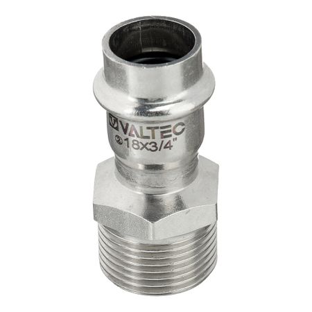 Соединитель Valtec (VTi.901.I.001805) 18 мм х 3/4 НР(ш) нержавеющая сталь нарезающее давление 6 12 мм трубка до 1 8 1 4 3 8 1 2 мама 304 нержавеющая с двойным зажимом трубные фитинги соединитель