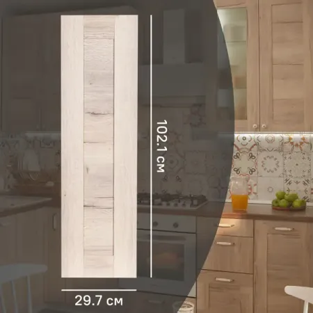 Фасад для кухонного шкафа Касли 29.7x102.1 см Delinia ID ЛДСП цвет касли шарнир для шкафа naierdi регулируемая петля случайный остановка двери мебель подъемник заслонка поддержка гидравлические петли фурнитура