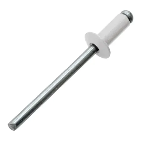 Заклепка вытяжная 3.2x8 мм цвет белый 50 шт.