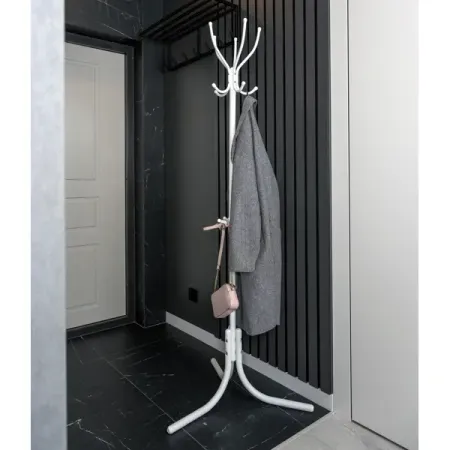 Вешалка напольная Nika ВК5-LM/МБ 65x179x65 см сталь цвет белый