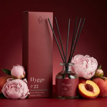 Ароматический диффузор Arida Home Hygge 22 Персик и пион 100 мл