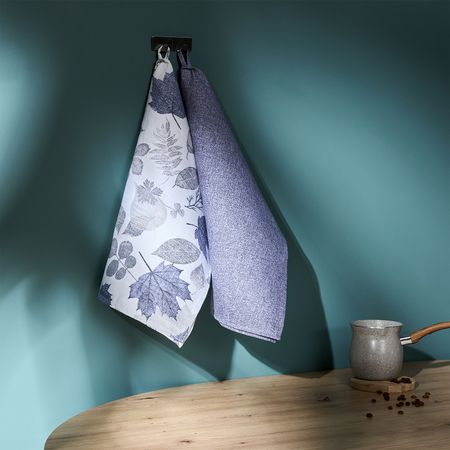 Комплект полотенец Листья/Fogliame, синий шпагат 1 8мм 60м пп 1200текс синий