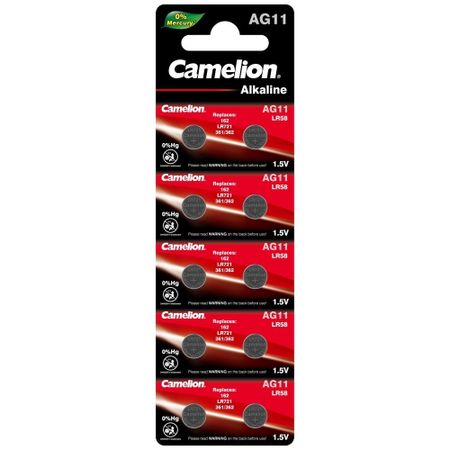 Батарейка Camelion Mercury Free таблетка AG11 1,5 В (10 шт.) (AG11-BP10)