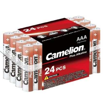 Батарейка Camelion Plus Alkaline ААА мизинчиковая LR03 1,5 В (24 шт.) (LR03-PB24)