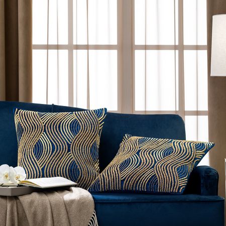 Подушка декоративная Togas Боссар синяя 45x45 см