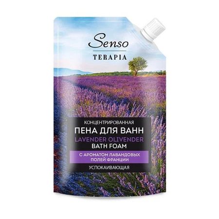 Пена для ванн концентрированная успокаивающая Lavender olivender Senso Terapia/Сенсо Терапия дой-пак 500мл