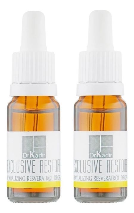 Капли для лица с ресвератролом Exclusive Restore Revitalizing Resveratrol Drops 2*10мл гриппферон капли назальные 10000ме мл 10мл