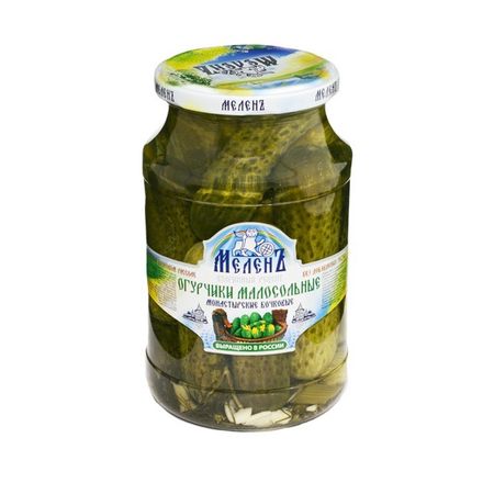 Огурчики малосольные Меленъ Монастырские 900 г