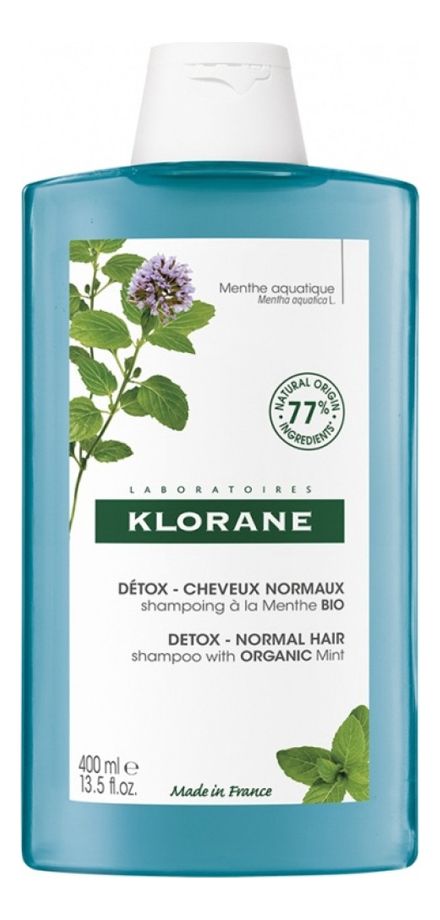 Шампунь-детокс для волос с экстрактом водной мяты Anti-Pollution Shampooing Detox Menthe Aquatique: Шампунь 400мл