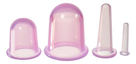 Силиконовые банки для вакуумного массажа лица и тела KZ 0919 2*2шт силиконовые банки для крема 2 мл 3 мл 5 мл