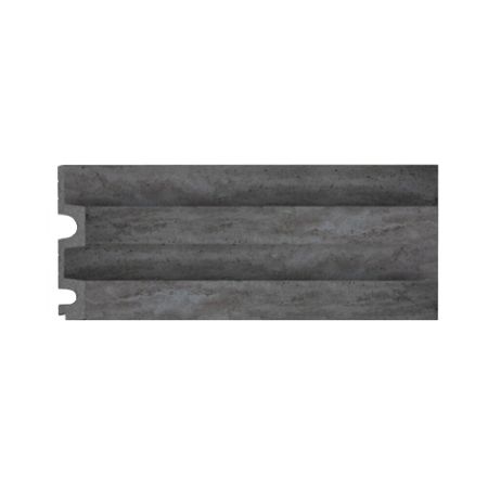 Панель декоративная из экополимера 122х2900х21 мм Decomaster D302-1632-10 серая 0,354 кв.м