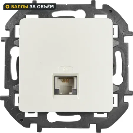 Розетка телефонная RJ11 Lexman Lilian цвет жемчуг eleabc rj11 6p6c сетевой разъем 6pin