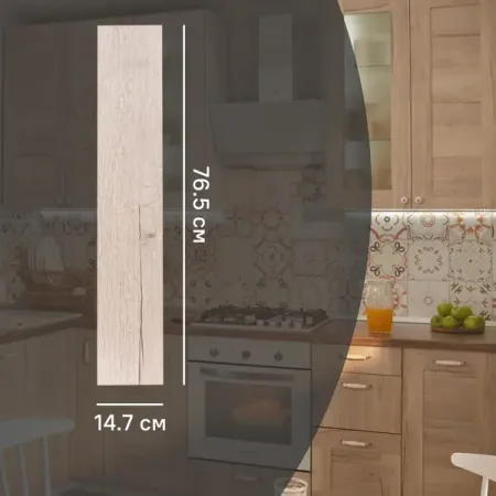 Фасад для кухонного шкафа Касли 14.7x76.5 см Delinia ID ЛДСП цвет касли скрытые ручки шкафа ручки для кухонного шкафа ручки для ящиков ручки из алюминиевого сплава для мебели длинные мебельные ручки