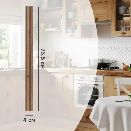 Угол для кухонного шкафа Рошаль 4x76.5 см Delinia ID ЛДСП цвет рошаль рошаль кармона вяжем пледы в лоскутной технике известные еры модные проекты свежие тренды