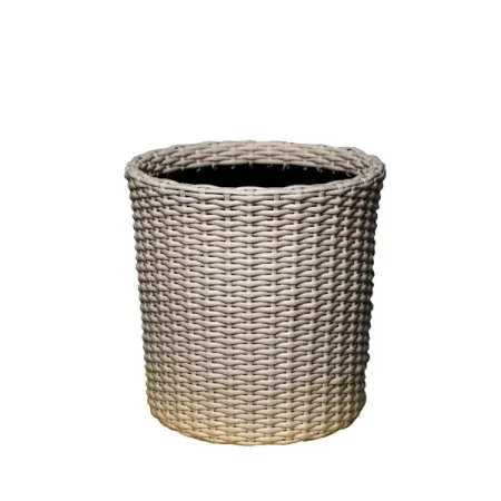 Кашпо для цветов Chinar ø40 h40 см v39 л искусственный ротанг бежевый