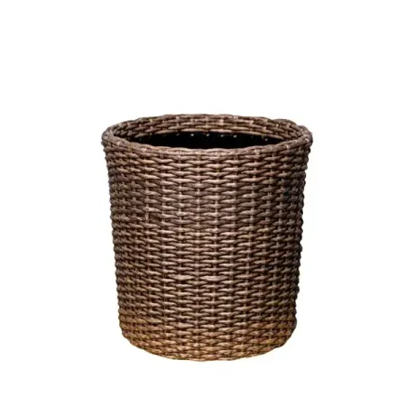 Кашпо для цветов Chinar ø40 h40 см v39 л искусственный ротанг коричневый