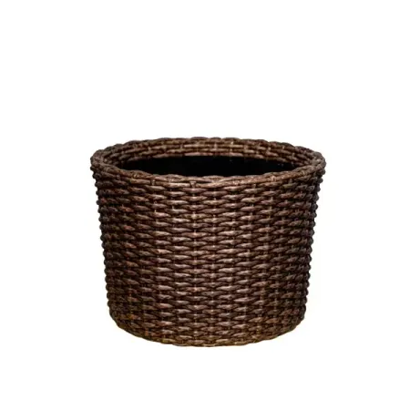 Кашпо для цветов Chinar ø40 h30 см v28 л искусственный ротанг коричневый