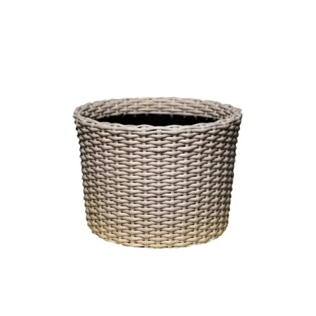 Кашпо для цветов Chinar ø40 h30 см v28 л искусственный ротанг бежевый