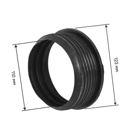 Манжета переходная трехлепестковая ДТРД 110x123 мм цвет черный манжета переходная d40х50 мм