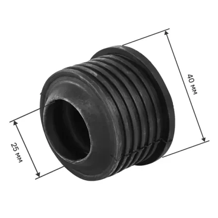 Манжета переходная трехлепестковая ДТРД 25x40 мм цвет черный манжета переходная d40х50 мм