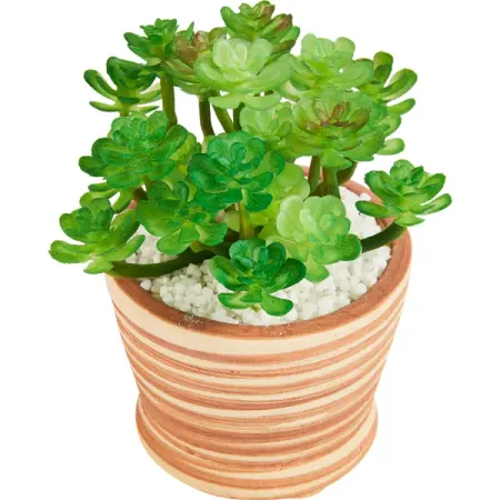 Искусственное растение Stripe 3 8x13 см полиэстер цвет разноцветный