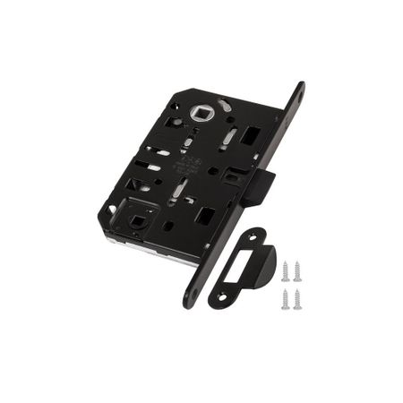 Замок врезной AGB Mediana для межкомнатной двери под фиксатор черный