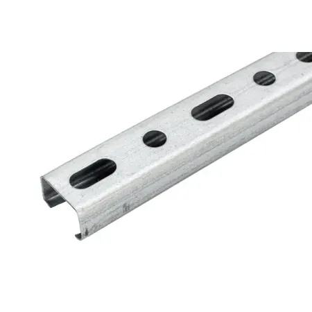 Траверс монтажный С-образная 20x30x1000 мм нейлоновые прокладки для болтов m2 m24