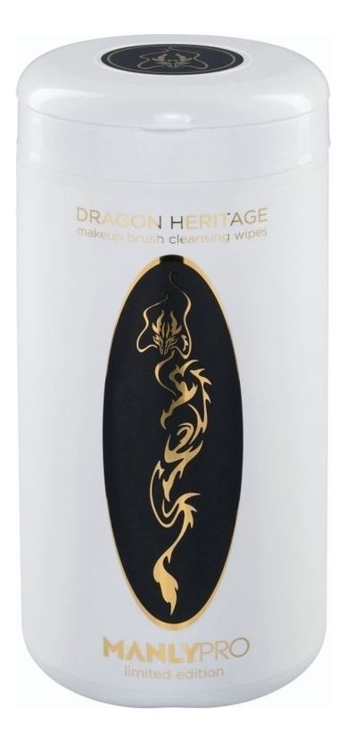 Очищающие салфетки для кистей с ароматом новогодних пряностей Dragon Heritage Makeup Brush Cleansing Wipes 100шт