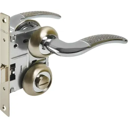 Дверные ручки Punto Logica с запиранием комплект цвет никель/хром