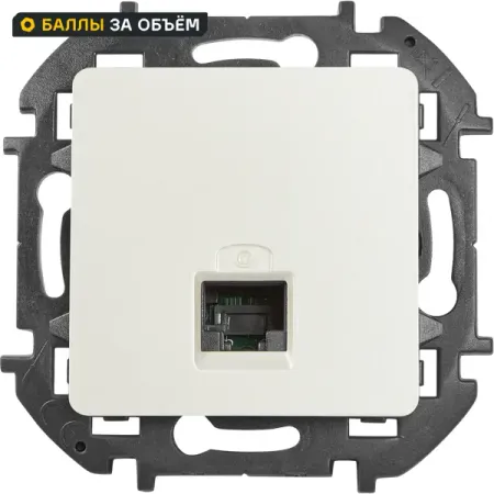 Розетка компьютерная RJ45 категория 5e UTP Lexman Lilian цвет жемчуг водонепроницаемые разъемы rj45 cat8 5 шт