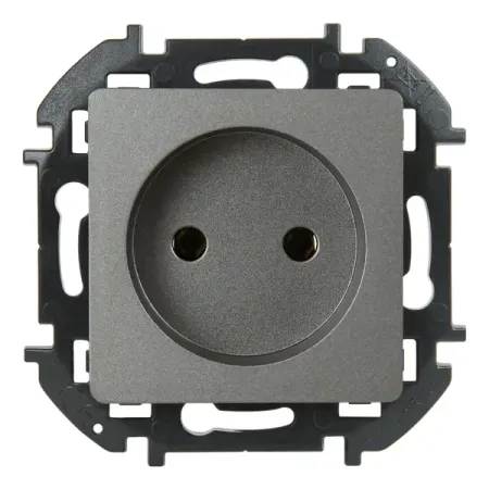 Розетка без заземления - Lexman Lilian - без шторок 16А 250В винтовые зажимы - титан