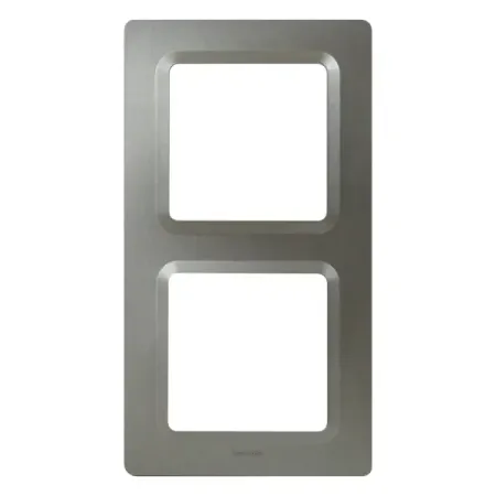 Рамка для розеток и выключателей Lexman Lilian Modern 2 поста цвет титан 2 шт gl1800 2001 2011 обтекатель для мотоцикла нижняя задняя рамка чехлы ированные декоративные планки для honda goldwing gl 1800 01 11