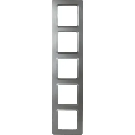 Рамка для розеток и выключателей Lexman Lilian Modern 5 постов цвет титан 2 шт gl1800 2001 2011 обтекатель для мотоцикла нижняя задняя рамка чехлы ированные декоративные планки для honda goldwing gl 1800 01 11