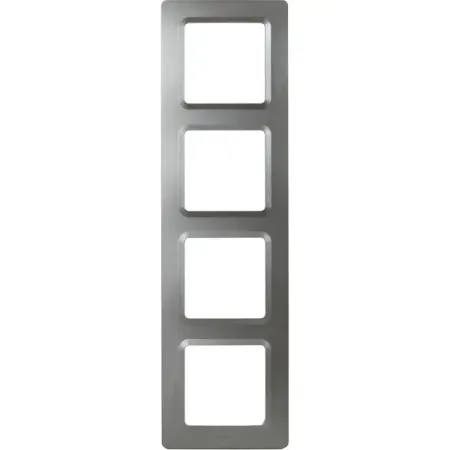 Рамка для розеток и выключателей Lexman Lilian Modern 4 поста цвет титан 2 шт gl1800 2001 2011 обтекатель для мотоцикла нижняя задняя рамка чехлы ированные декоративные планки для honda goldwing gl 1800 01 11