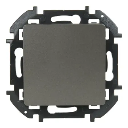 Выключатель проходной 1 клавиша Lexman Lilian 10А 250В безвинтовые зажимы титан переключатель kcd3 2 позиции зеленый 16а 250в