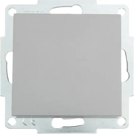 Выключатель встраиваемый Lezard Vesna 742-3588-100 1 клавиша цвет платина