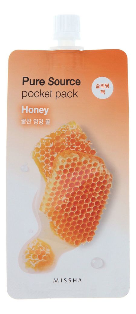 Ночная маска для лица с экстрактом меда Pure Source Pocket Pack Honey 10мл