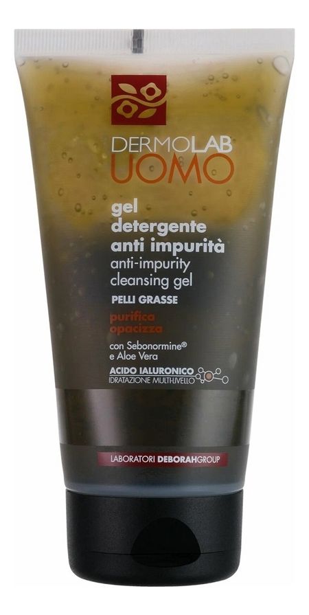 Очищающий гель для жирной кожи лица Dermolab Uomo Anti-Impurity Cleansing Gel 150мл