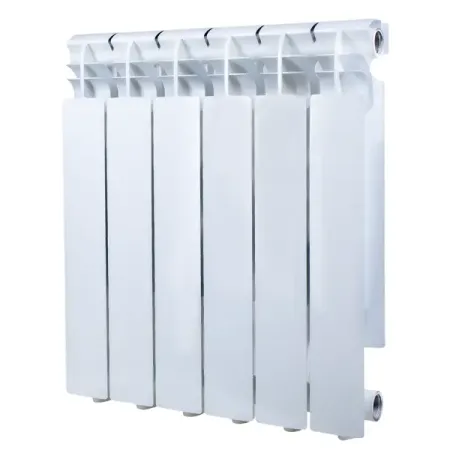 Радиатор секционный Monlan RU Aluminium 500/96 6 секций боковое подключение алюминий белый