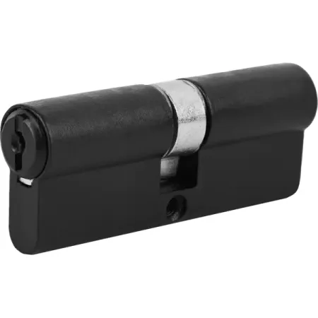 Цилиндр Зенит МЦ1П-5-80, 40x40 мм, ключ/вертушка, цвет черный металлические замки для шкатулок ootdty