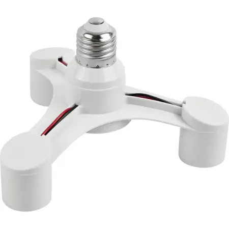 Переходник цокольный Е27-3хЕ27 220 В без заземления 4 А