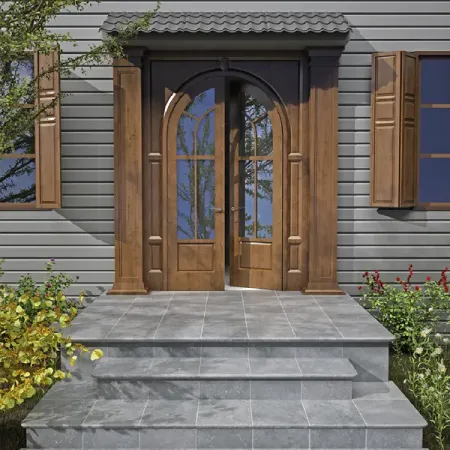 Ступень угловая Stone Gris 33x33 см цвет серый 1 шт.