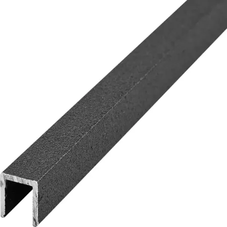 Профиль П-образный алюминий окрашенный 10x10x1.2x2000 мм черный алюминиевый профиль magic dragon 2020 2040 2060 t образный паз