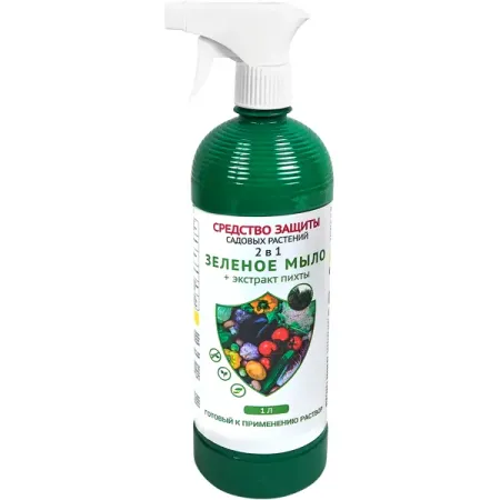 Средство от болезней и вредителей Мыло зеленое спрей 1 л