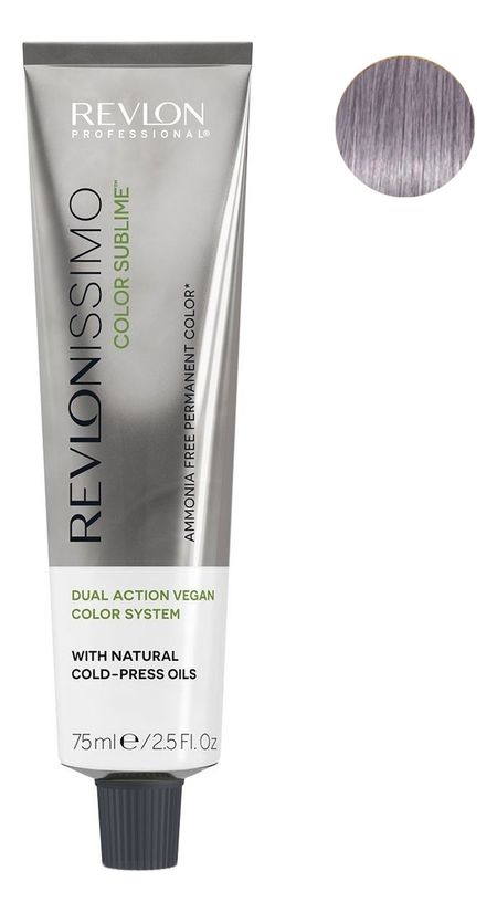 Безаммиачная краска для волос с маслом холодного отжима Revlonissimo Color Sublime Vegan 75мл: 011 Интенсивно Пепельный безаммиачная краска для волос с маслом холодного отжима revlonissimo color sublime vegan 75мл 8 21 светлый блондин перламутрово пепельный