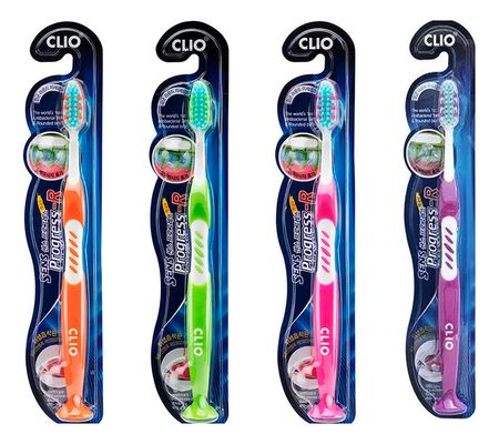 Зубная щетка Sens Progress Antibacterial-R 4шт флосс межзубный с хлоргексидином antibacterial president президент 50м 201