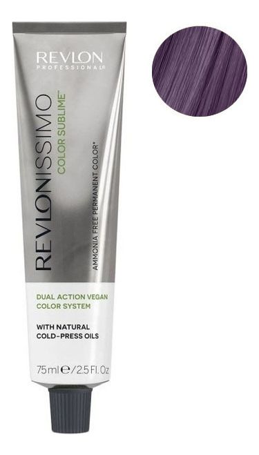 Безаммиачная краска для волос с маслом холодного отжима Revlonissimo Color Sublime Vegan 75мл: 5.20 Светло-коричневый интенсивный фиолетовый безаммиачная краска для волос с маслом холодного отжима revlonissimo color sublime vegan 75мл 8 21 светлый блондин перламутрово пепельный