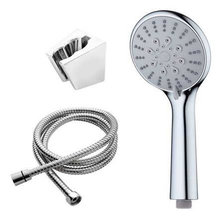 Душевой комплект Esko с лейкой c держателем хром (SS755) nt40 din2080 pull stud конвертер конвертер с держателем для bt40 bt50 преобразует его в держатель nt40 m16 m24 drawbar thread